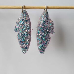 Precious Glitter Wing Earrings