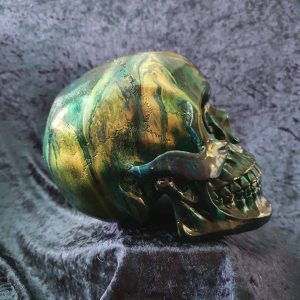 Hand Painted Resin Skull No. 2